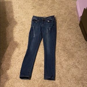 Special A denim cropped skinnies